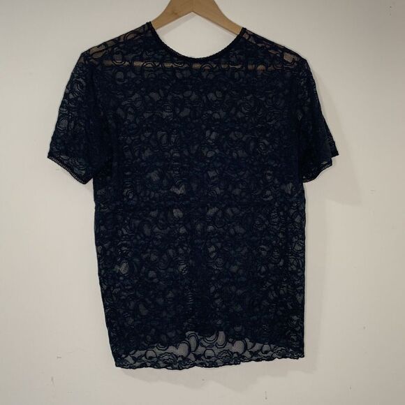 Victoria's Secret Tops - Gold Label Victoria’s Secret Medium Black Lace Top 425-005-093